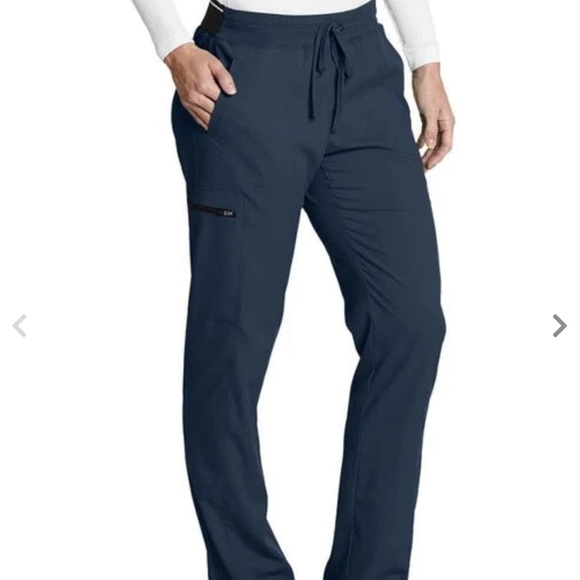 Spandex Stretch Grey’s Anatomy by Barco XL Steel Grey Kim Cargo Scrub Pant - Picture 3 of 3